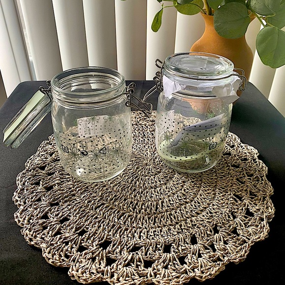 Set of mason jars w/ lid 🫙💚 - Picture 2 of 3